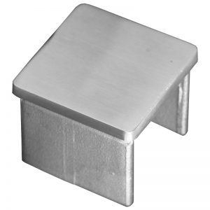 STAINLESS STEEL END CAP FOR SQUARE TOP CHANNEL