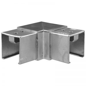 STAINLESS STEEL HORIZONTAL 90 DEGREE ELBOW FOR SQUARE TOP CHANNEL