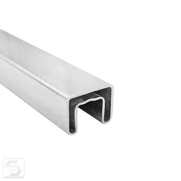 SSCH-UTCH100 STAINLESS STEEL SQUARE CHANNEL 25 X 21mm X 19 FT.