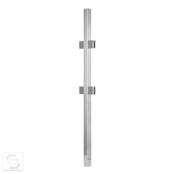 SSPO-PSQ40X36L SQUARE SIDE MOUNT LINE POST FOR GLASS 44″ (SS316)