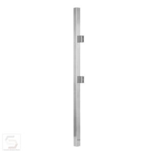 SSPO-PSQ40X42E SQUARE SIDE MOUNT END POST FOR GLASS 50″ (SS316)