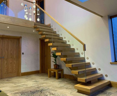 straight staircase indoor