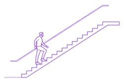 Straight Stairs Drawings